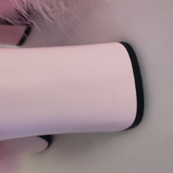 Sugar Thrillz Blushin N Crushin Malabou Heels Size 11 Pink Feathers - Picture 8 of 8